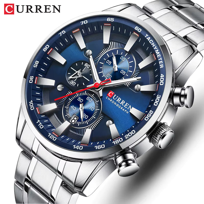 "Elevate Your Time: Discover the CURREN Quartz Men's Watch – Where Luxury Meets Adventure!"
