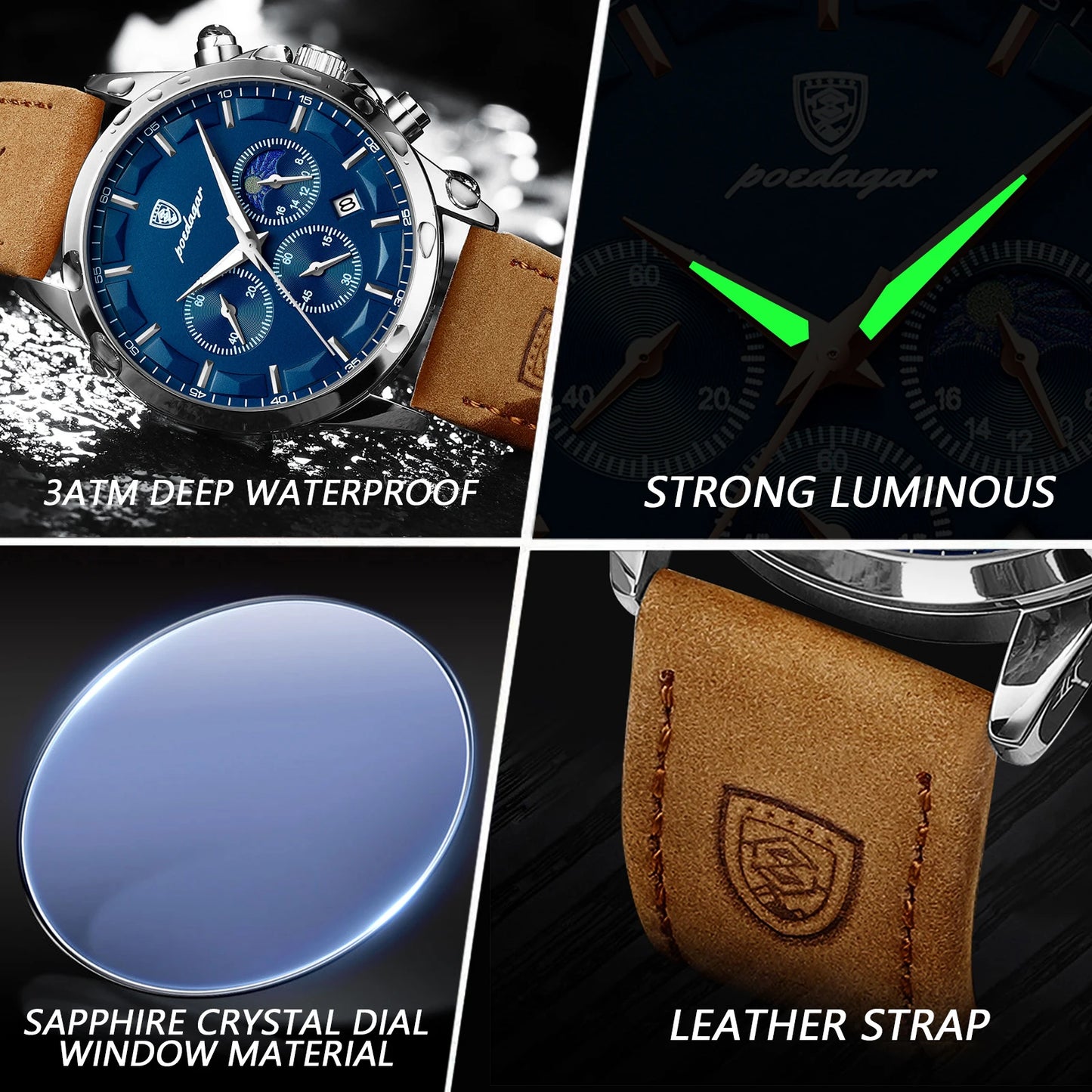 James Man Wristwatch Waterproof